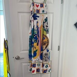 Artistic Graphic Maxi Dress